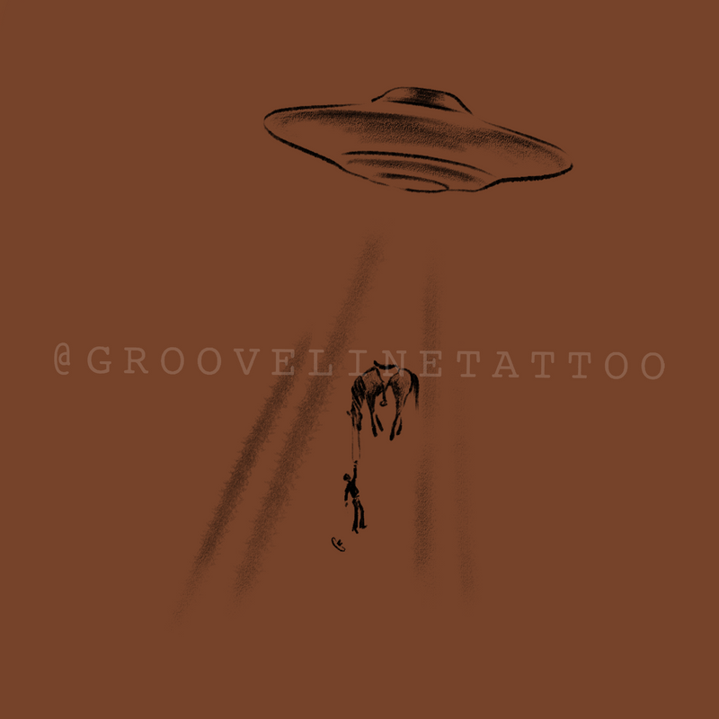 Cowboy Abduction Tattoo Pass