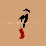 Cowgirl In Red Tattoo Pass