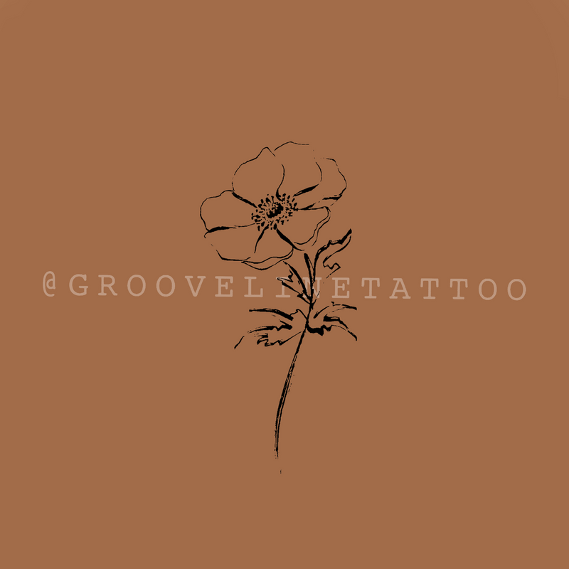 Flower Sketch Tattoo Pass