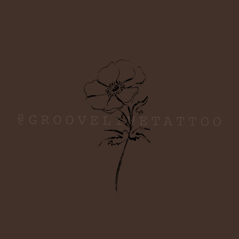 Flower Sketch Tattoo Pass