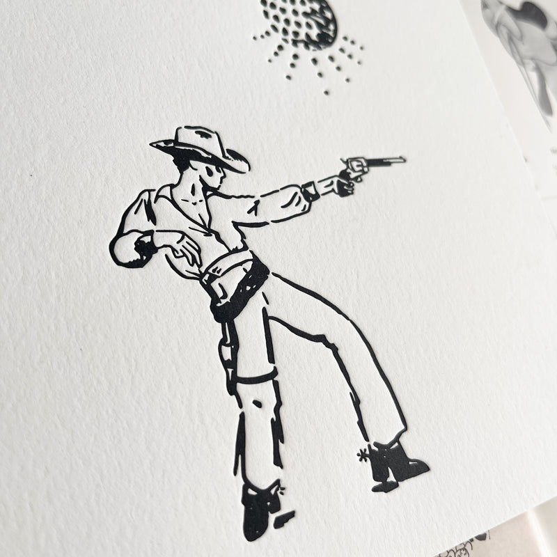 Disco Cowboy Print